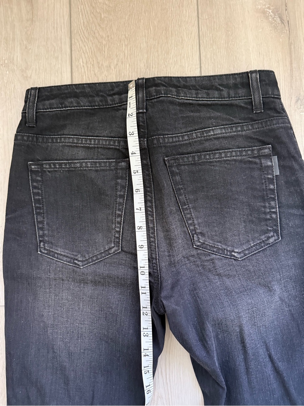 Saint Laurent Black Skinny Jeans with Subtle Distress. Size 26. Very Good Cond. - Picture 9 of 11